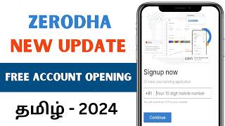 FREE Zerodha Demat Account Opening in Tamil  New Updates 2024  Reverse Penny Drop  single ledger [upl. by Enneles]