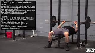 Close Grip Bench Press Dead Press [upl. by Tala]