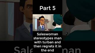 Saleswoman stereotypes man with turban and then regrets it in the end short 5 [upl. by Watters57]