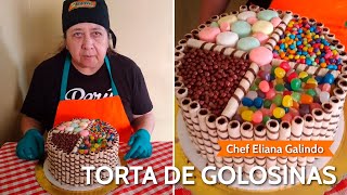 Aprende a decorar una TORTA DE GOLOSINAS redonda 🍭 [upl. by Akinek]