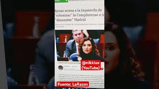 Ayuso acusa a la izquierda de colonizar la Universidad Complutense de Madrid [upl. by Akered478]