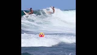 Synchronized Surfing😆👏🏾✨surfing hawaii haleiwa wsl synchronized surf northshore wsl [upl. by Maryjane383]