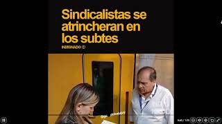 Sindicalista facho y vendepatria Se atrinchero en la cabina y no permite al conductor subir [upl. by Delfeena381]