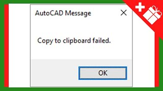 Fix Copy to Clipboard Failed in Autocad when Copy Paste not WorkingP3V14 [upl. by Adnuahsar]