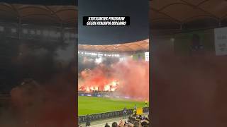 Stuttgarter Pyroshow VfB Stuttgart  Atalanta Bergamo VfBATA VfbStuttgart Atalanta Stuttgart [upl. by Oflodor]