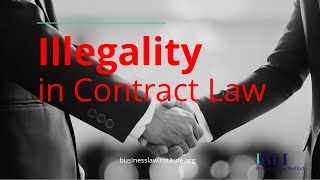 Illegality in Contract Law • Void or Illegal Contracts and Their Consequences [upl. by Acinorehs]