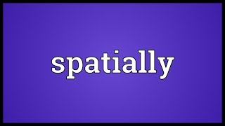 Spatially Meaning [upl. by Haye]