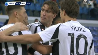 Dusan Vlahovic Goal Genoa Vs Juventus 01 All Goals Analysis Highlights Result [upl. by Nirraj]