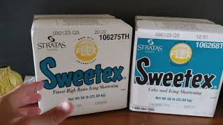 Baking Tech Sweetex Cake amp Icing Shortening vs Sweetex Icing Shortening [upl. by Demetris]