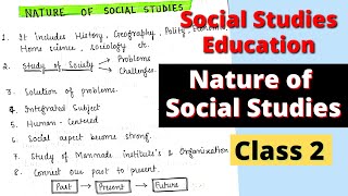 Social Studies Education  Unit 1  Nature of Social Studies  SCERT Delhi Deled Notes [upl. by Saphra]