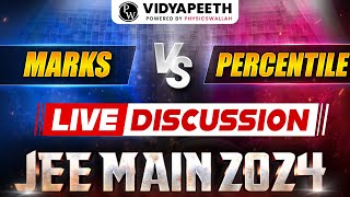 JEE Main 2024  Marks Vs Percentile Discussion 🔥 [upl. by Imogen699]