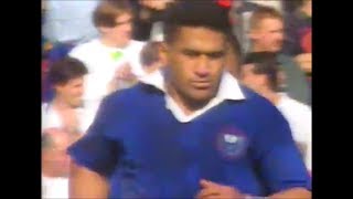 Timo Tagaloa 2 tries vs Argentina 1991 [upl. by Anaitsirk59]