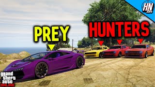 ZENTORNO vs HELLFIRES  GTA 5 ManHunt [upl. by Yerg]