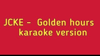 JVKE  Golden hours  Karaoke version [upl. by Saeger]