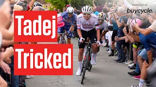 How Tadej Pogacar Fell Short On Giro dItalia 2024 Stage 1 [upl. by Abagail32]