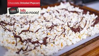 Incredibly SATISFYING Chocolate Drizzled Popcorn super EASY amp QUICK [upl. by Analad243]