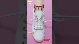 Perfect stylish way to tie shoe laces Shoelacing tips shorts shoelacing tie [upl. by Widera]