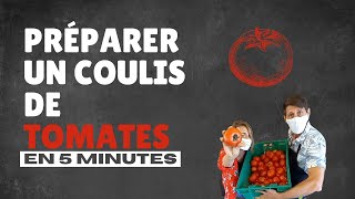 Préparer un coulis de tomates en 5 minutes 🍅  JUST COOK IT [upl. by Nahk]