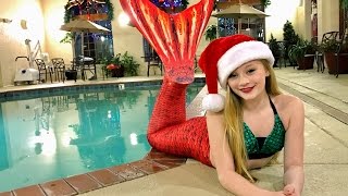 The Magic Mermaid gives Princess Ella a surprise Christmas gift and she becomes a Real Mermaid [upl. by Onit]