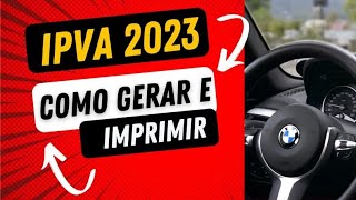 IPVA 2023 Como gerar e imprimir a guia para pagar no Río de Janeiro [upl. by Merissa]