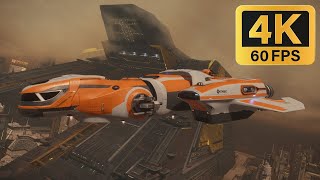 Freelancer MAX Daymar  Lorville Gold Beryl route 4K Ultra Graphics No Commentary [upl. by Kcirred]