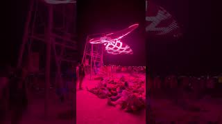 Burning Man Festival with LED butterfly 😍😍😍 [upl. by Gnart]