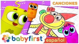 Cabeza Hombros Rodillas y Pies  Canciones Infantiles de Ejercicios en Español  BabyFirst Español [upl. by Channing509]