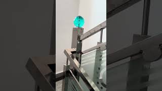 Steel railing Steel glass railing new design steeldesign shortvideo viralvideo [upl. by Juline]