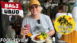 Bali Indonesia Food Review Ubud Restaurant [upl. by Naujej424]