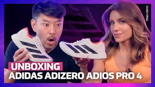 ADIDAS ADIZERO ADIOS PRO 4  Unboxing Detalhes Completo [upl. by Anaicilef784]