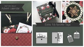 Extra Tutorial Photo and journaling Tags for interactive 6x6quot and 8x8quot Mini Albums [upl. by Kristofer]