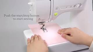 Brother Innovis NV180 Straight Stitching Basics  Echidna Sewing [upl. by Angelle]