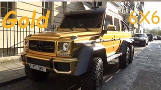 Mercedes 6X6 GOLD in London [upl. by Ylrebma]