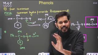 Alcohols Ethers and Phenols । Class12 L4  Complete Phenols pankaj sir [upl. by Berkly]