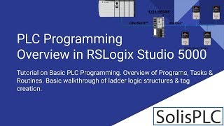 PLC Programming Tutorial  Allen Bradley Training in RSLogix 5000 Ladder Logic Basics for Beginners [upl. by Sabec]