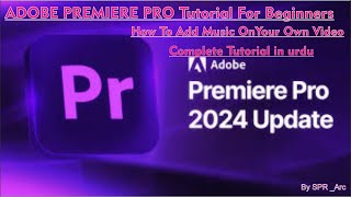 ADOBE PREMIERE PRO Tutorial For Beginners  How to add background music in yours videosHow to edit [upl. by Yevol717]