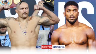 USYK VS JOSHUA 2  FULL WEIGHIN ⚖️ [upl. by Adil]