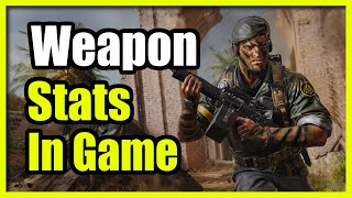 How to view Weapons Stats amp Accuracy in Game for Black Ops 6 Call of duty Tutorial [upl. by Itsym]