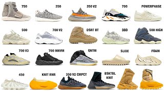 Every Yeezy By Adidas [upl. by Eniamrej]