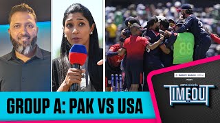 T20 WC 2024  Timeout LIVE  Sensational USA stun Pakistan in a Super Over [upl. by Ostler]