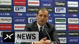 Massimiliano Allegri quotMancini muss Vorbild seinquot  Rassismusvorwürfe Mancini und Sarri [upl. by Keefer]