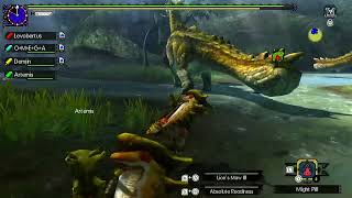 MHGU G1 Larinoth 4P Speedrun 0015 WR [upl. by Marthe]