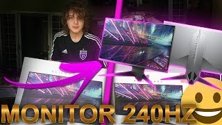 COMPREI UM MONITOR DO FUTURO 240hz Alienware AW2518HF  Unboxing [upl. by Ranitta]