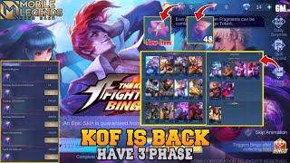 KOF EVENT 2024  HAVE 3 PHASE GET 48 TOKENS UPGRADE KOF EVENT  MLBB [upl. by Salkin]