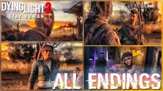 Dying Light 2  All ENDINGS Bad Good Best Secret [upl. by Angeline]