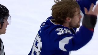 Hagel looks for Barbashev after hit on Cirelli [upl. by Nessim]