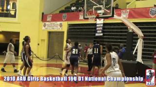 2010 AAU Girls Basketball 16U Div1 National Championship [upl. by Nwahsem]