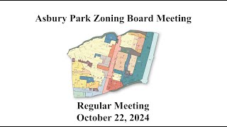 Asbury Park Zoning Board Meeting  October 22 2024 [upl. by Htabazile]