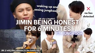 Jimin being honest for 6 minutes ft Jungkook [upl. by Bob]