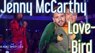 JennyMcCarthy Thinks Lovebird Could Be Nick Viall or Colton UnderwoodThe Masked Singer Season11Ep1 [upl. by Nicolle389]